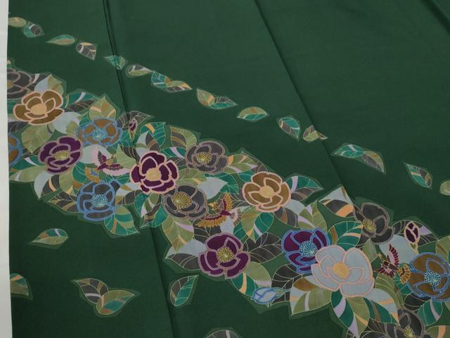 平和屋着物●訪問着 花鳥文 金彩 正絹 逸品 CAAW7294yc