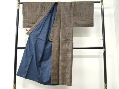 平和屋着物●男性　本場大島紬　アンサンブル　吉祥文　正絹　逸品　CAAW7296yc