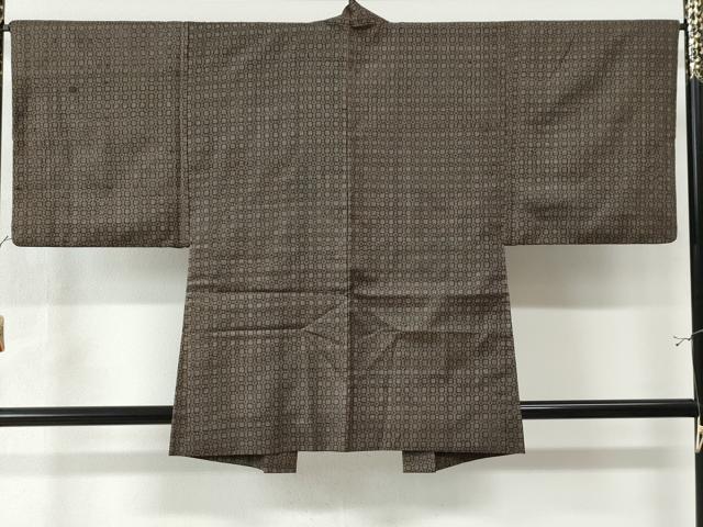 平和屋着物●男性　本場大島紬　アンサンブル　吉祥文　正絹　逸品　CAAW7296yc