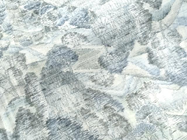 平和屋着物●上質な小紋　遠山樹林風景文　正絹　逸品　CAAW7300yc