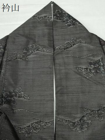 平和屋着物●本場大島紬 遠山風景文 正絹 逸品 CAAW7312yc