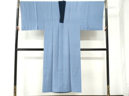 平和屋着物●男性 長襦袢 袷 作家物 手描き 遠山風景浜松文 暈し染め 金彩 正絹 逸品 CAAW7317yc