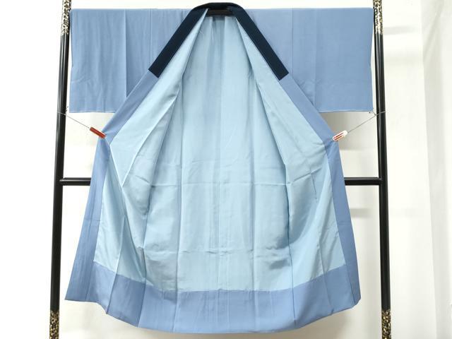 平和屋着物●男性 長襦袢 袷 作家物 手描き 遠山風景浜松文 暈し染め 金彩 正絹 逸品 CAAW7317yc