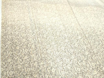 平和屋着物●訪問着　杢目絞り　草花文　暈し染め　正絹　逸品　CAAW7322yc