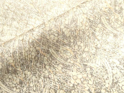 平和屋着物●訪問着　杢目絞り　草花文　暈し染め　正絹　逸品　CAAW7322yc