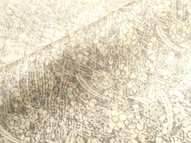 平和屋着物●訪問着　杢目絞り　草花文　暈し染め　正絹　逸品　CAAW7322yc