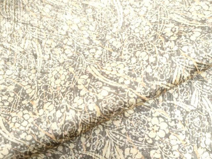平和屋着物●訪問着　杢目絞り　草花文　暈し染め　正絹　逸品　CAAW7322yc