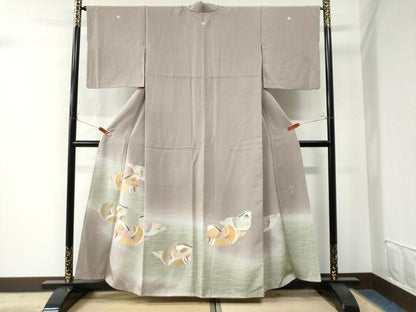 平和屋着物●手描友禅作家 龍泉 色留袖 鴛鴦 暈し染め 金彩 正絹 逸品 CAAW7336yc