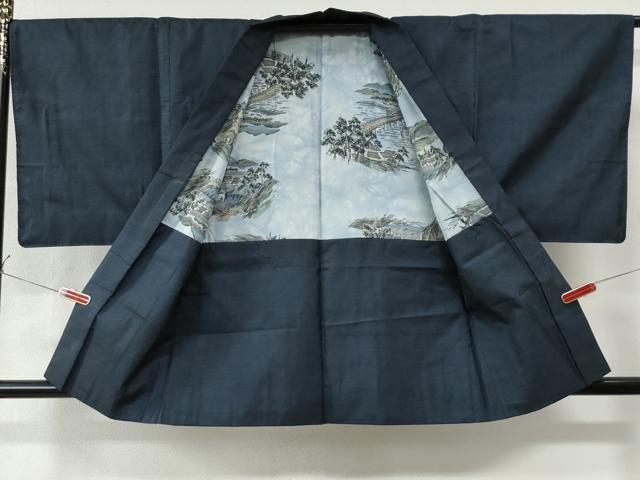 平和屋着物●男性 本場大島紬 アンサンブル 100亀甲 総詰め 正絹 逸品 CAAW7370yc