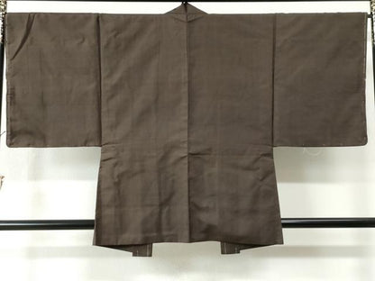平和屋着物●男性 紬 アンサンブル 縞 正絹 逸品 未使用 CAAW7389yc