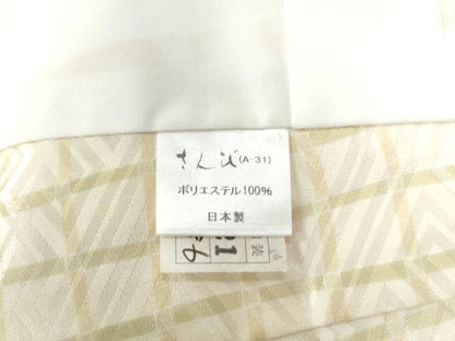 平和屋着物●長襦袢 無双仕立て 格子舞花地紋 さんび謹製 洗える着物 逸品 未使用 CAAW7441yc