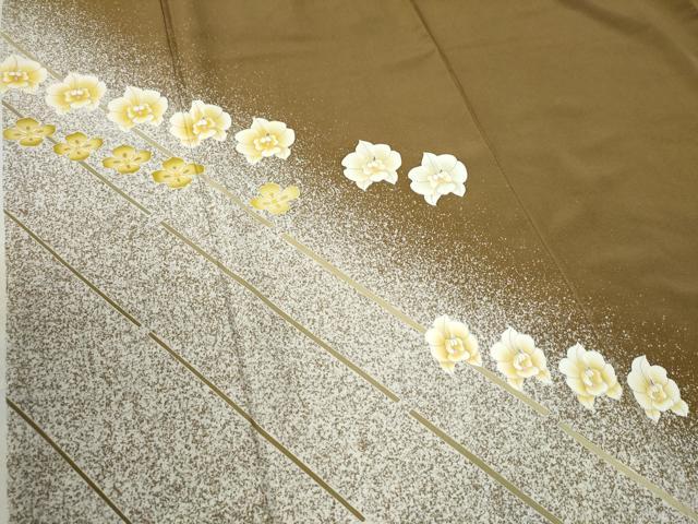平和屋着物●京友禅作家 光永正美 訪問着 舞花文 たたき染め 正絹 逸品 CAAW7444yc
