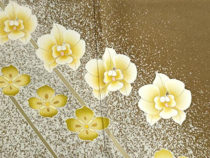 平和屋着物●京友禅作家 光永正美 訪問着 舞花文 たたき染め 正絹 逸品 CAAW7444yc