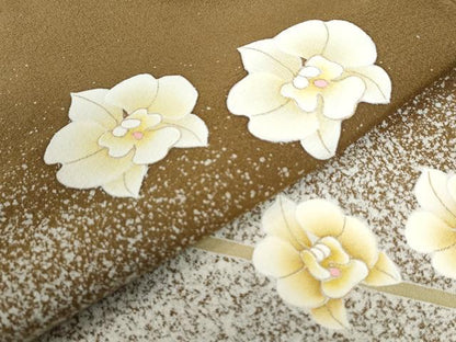 平和屋着物●京友禅作家 光永正美 訪問着 舞花文 たたき染め 正絹 逸品 CAAW7444yc
