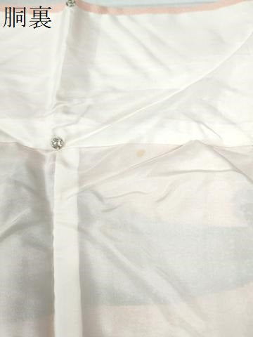 平和屋着物●訪問着　作家物　立波魚文　たたき染め　正絹　逸品　CAAW7455yc