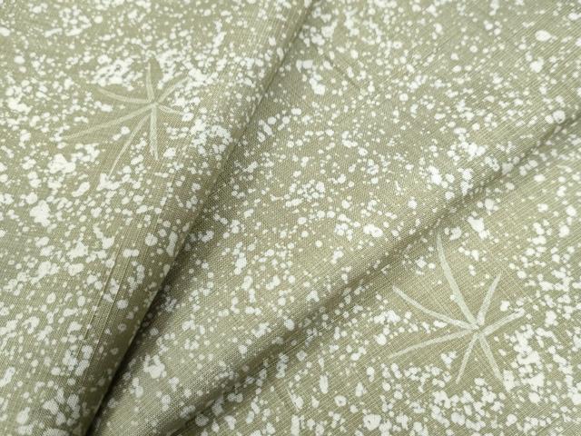 平和屋着物●上質な紬 舞葉文 たたき染め 正絹 逸品 未使用 CAAW7461yc
