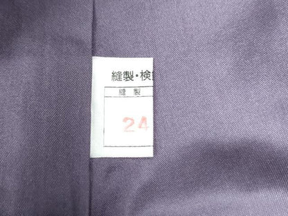 平和屋着物●結城紬　色無地　藤鼠色　正絹　逸品　未使用　CAAW7470yc