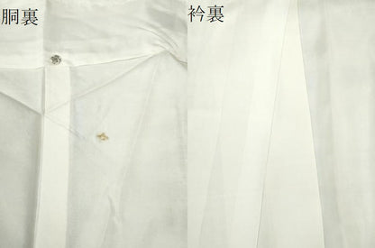 平和屋着物●結城紬　100亀甲　エ霞草花文　証紙付き　正絹　逸品　未使用　CAAW7537yc