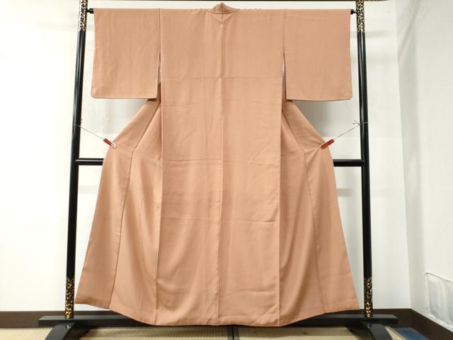 平和屋着物●江戸小紋　万筋　浅黄色×黄丹色　正絹　逸品　CAAW7540yc
