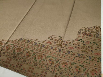 平和屋着物●訪問着 更紗吉祥花文 正絹 逸品 CAAW7543yc