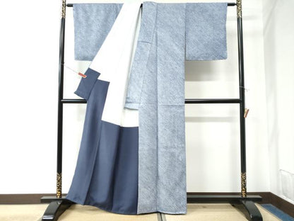平和屋着物●大変加工の良い総絞り小紋　正絹　逸品　未使用　CAAW7580yc
