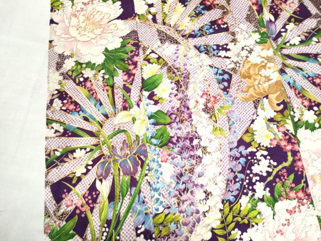 平和屋着物●豪華振袖　駒刺繍　源氏車牡丹花文　金彩　正絹　逸品　CAAW7601yc