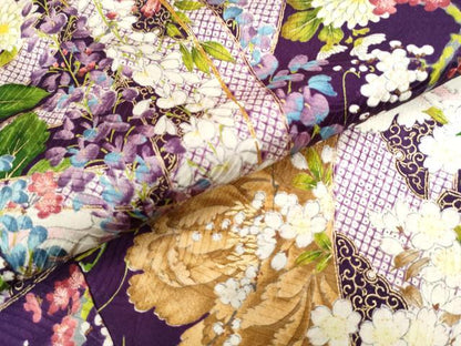 平和屋着物●豪華振袖　駒刺繍　源氏車牡丹花文　金彩　正絹　逸品　CAAW7601yc