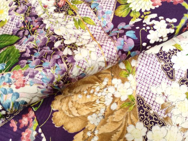 平和屋着物●豪華振袖　駒刺繍　源氏車牡丹花文　金彩　正絹　逸品　CAAW7601yc