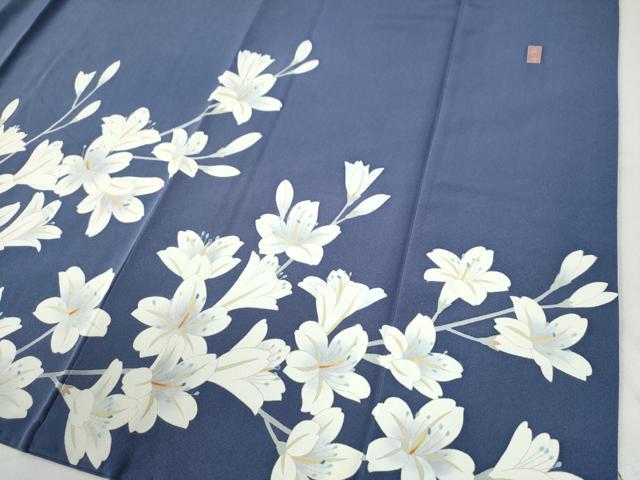 平和屋着物●十日町友禅 女流作家 遠田藤舟 訪問着 草花文 正絹 逸品 CAAW7609yc