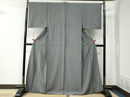 平和屋着物●江戸小紋　行儀　黒地　正絹　逸品　未使用　CAAW7632yc