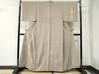 平和屋着物●訪問着　花唐草文　金彩　正絹　逸品　CAAW7650yc