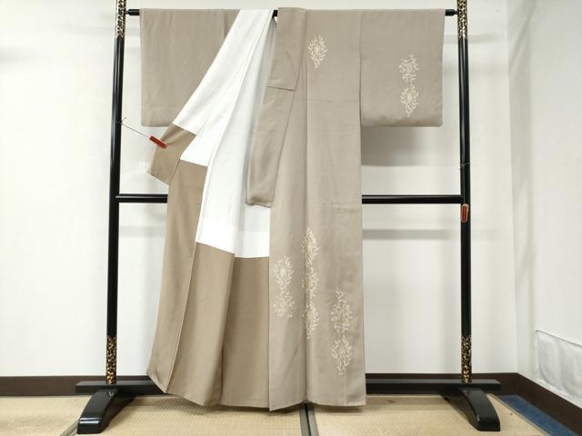 平和屋着物●訪問着　花唐草文　金彩　正絹　逸品　CAAW7650yc