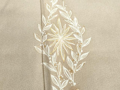 平和屋着物●訪問着　花唐草文　金彩　正絹　逸品　CAAW7650yc