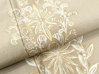 平和屋着物●訪問着　花唐草文　金彩　正絹　逸品　CAAW7650yc
