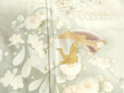 平和屋着物●訪問着　辻が花　暈し染め　金彩　正絹　逸品　CAAW7652yc