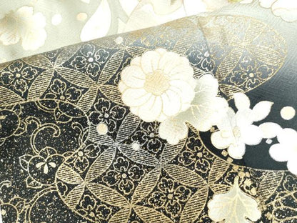平和屋着物●訪問着　辻が花　暈し染め　金彩　正絹　逸品　CAAW7652yc