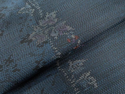 平和屋着物●本場大島紬 枝葉文 正絹 逸品 CAAW7694yc