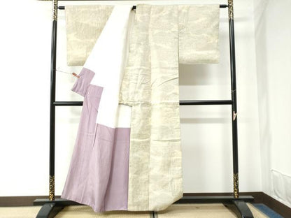 平和屋着物●本塩沢 雲重ね吉祥文 正絹 逸品 CAAW7706yc