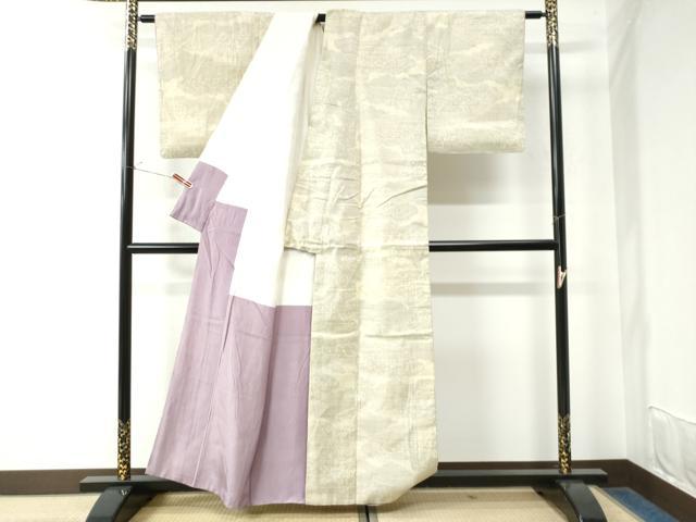 平和屋着物●本塩沢 雲重ね吉祥文 正絹 逸品 CAAW7706yc