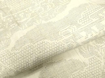 平和屋着物●本塩沢 雲重ね吉祥文 正絹 逸品 CAAW7706yc