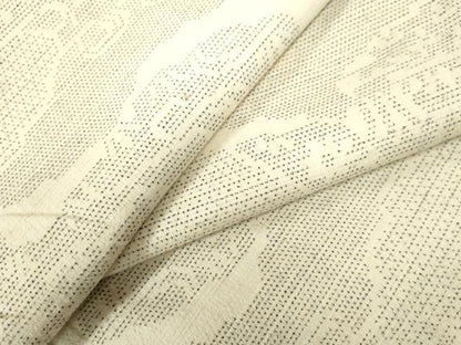 平和屋着物●本塩沢 雲重ね吉祥文 正絹 逸品 CAAW7706yc