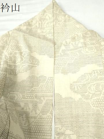 平和屋着物●本塩沢 雲重ね吉祥文 正絹 逸品 CAAW7706yc