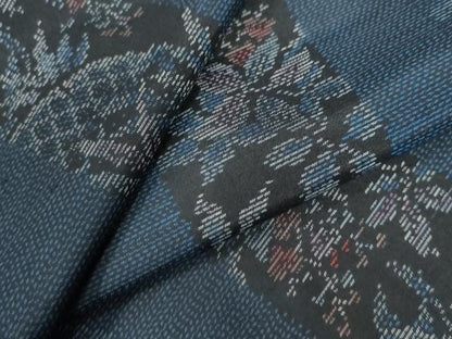 平和屋着物●本場大島紬　籬草花間道　正絹　逸品　CAAW7733yc