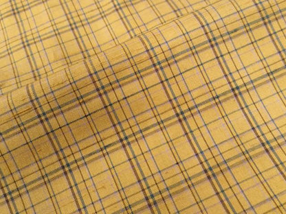 平和屋着物●上質な紬 格子柄 正絹 逸品 未使用 CAAW7740yc