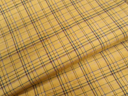 平和屋着物●上質な紬 格子柄 正絹 逸品 未使用 CAAW7740yc