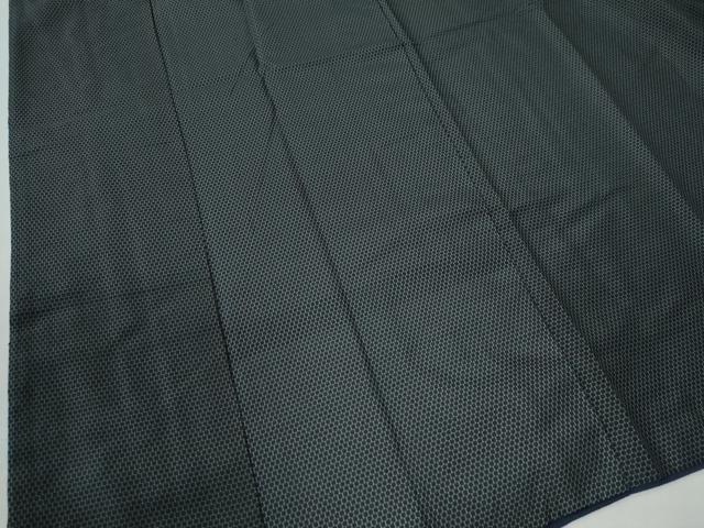 平和屋着物●男性 お召 アンサンブル 亀甲柄 キングサイズ 正絹 逸品 CAAW7742yc
