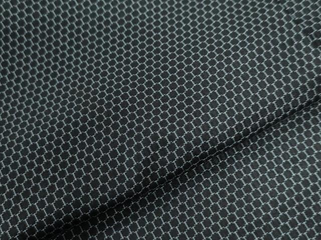 平和屋着物●男性 お召 アンサンブル 亀甲柄 キングサイズ 正絹 逸品 CAAW7742yc
