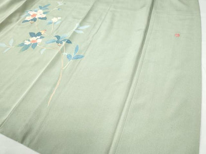 平和屋着物●訪問着 友禅 作家物 枝花文 正絹 逸品 CAAW7748yc