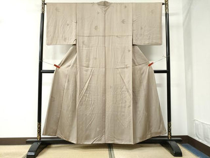 平和屋着物●上質な小紋 モール織 飛鳥文 正絹 逸品 CAAW7800yc