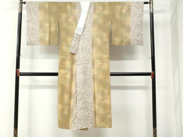 平和屋着物●長襦袢 無双仕立て 墨流し文様 暈し染め 正絹 逸品 CAAW7804yc